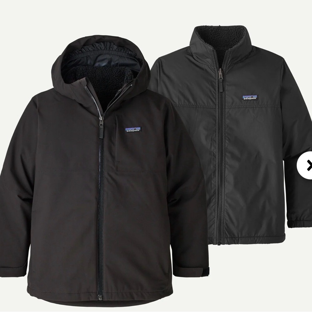 Patagonia Kids 4-in-1 Black Everyday Jacket